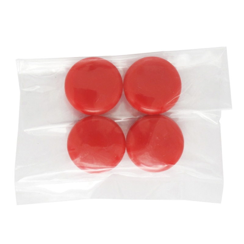 ミツヤ カラーマグネット 20mm 赤 4個PP袋入 CM20-4P-RD 1個（ご注文単位100個）【直送品】