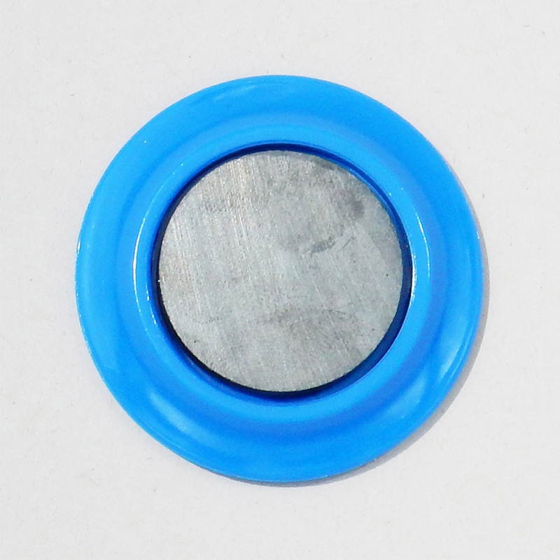 ミツヤ カラーマグネット 丸型 50mm 青 10個入 MR-50-BU 1個(ご注文単位10個)【直送品】