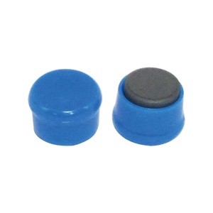 ミツヤ カラーマグネット 丸型 10mm 青 20個入 MR-10-BU 1個(ご注文単位20個)【直送品】