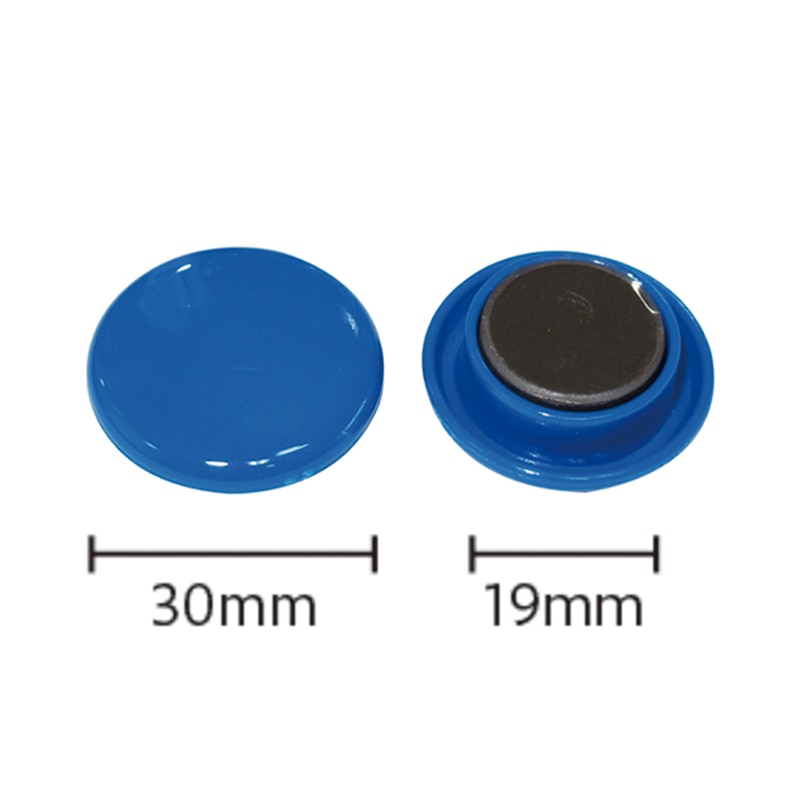 ミツヤ カラーマグネット 30mm 青 5個パック CM-30P-BU 1個(ご注文単位10個)【直送品】