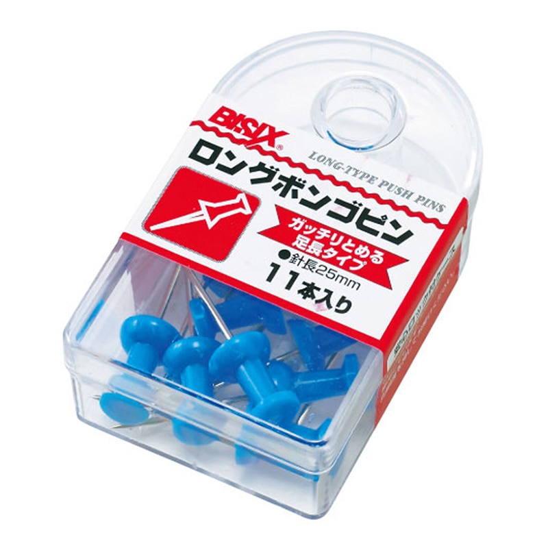 ミツヤ ロングボンゴピン 青 BX1-4-BU 1個（ご注文単位5個）【直送品】
