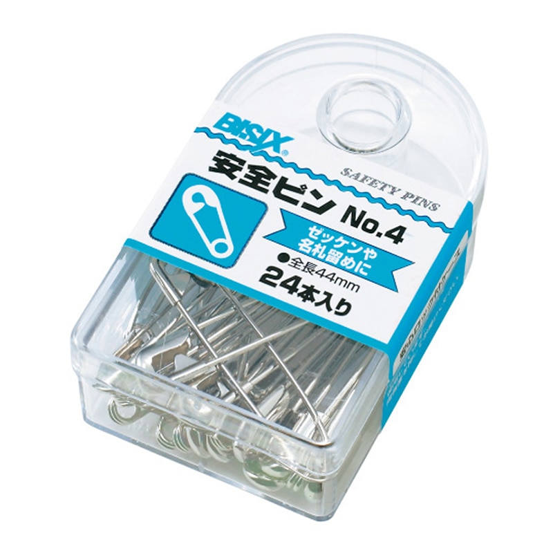ミツヤ 安全ピン 44mm 25本箱入 BX1-81-4 1個(ご注文単位5個)【直送品】