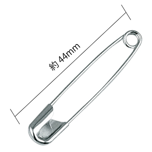 ミツヤ 安全ピン 44mm 25本箱入 BX1-81-4 1個(ご注文単位5個)【直送品】