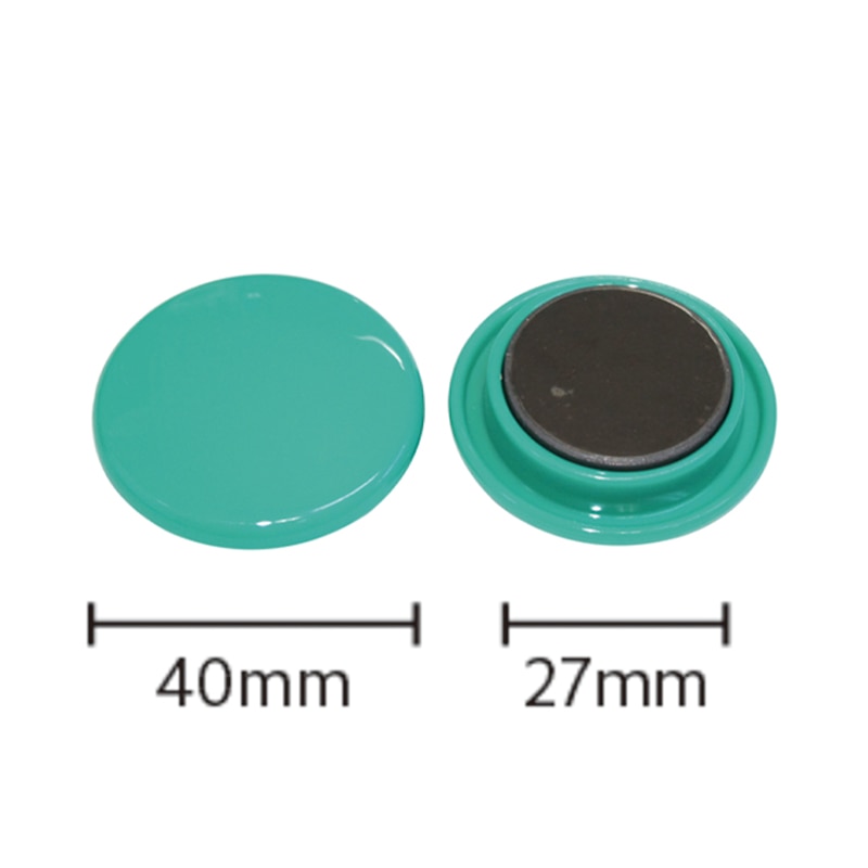 ミツヤ カラーマグネット 40mm 緑 10個箱入 BX3-CM40GR 1個(ご注文単位3個)【直送品】