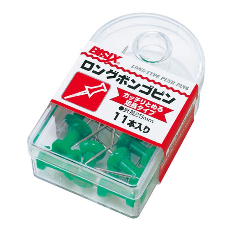 ミツヤ ロングボンゴピン 緑 BX1-4-GR 1個（ご注文単位5個）【直送品】