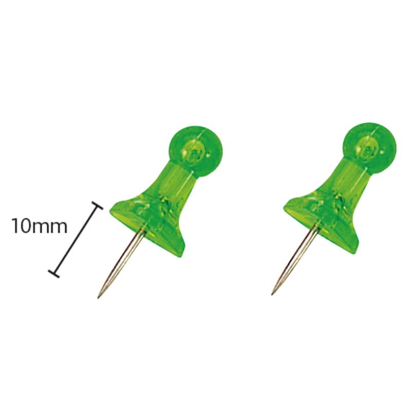 ミツヤ インテリアピン 緑 17本箱入 BX1-5-GR 1個(ご注文単位5個)【直送品】