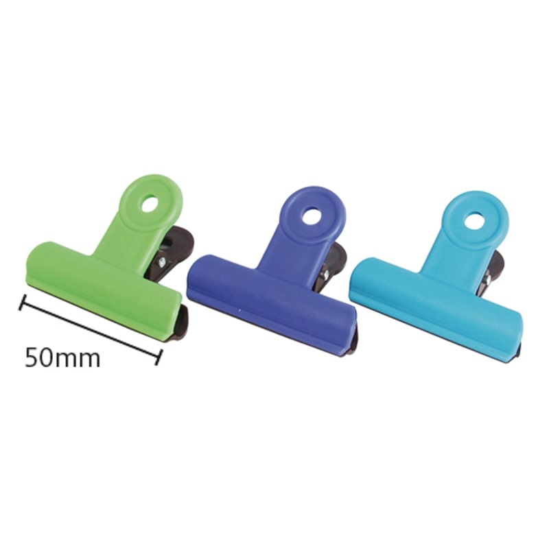 ミツヤ プラスチッククリップ 中 3個入 緑青紫 POPC-01P-TGBV 1個（ご注文単位5個）【直送品】