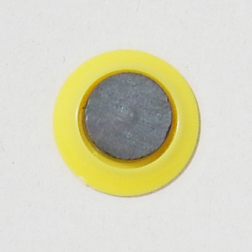 ミツヤ カラーマグネット 丸型 20mm 黄 10個入 MR-20-YL 1個（ご注文単位10個）【直送品】