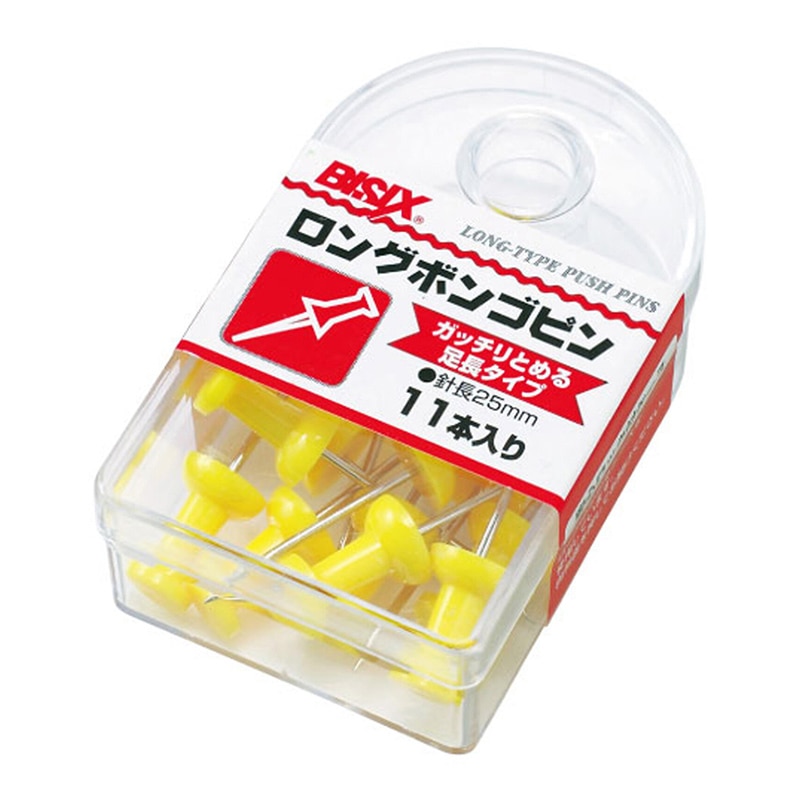 ミツヤ ロングボンゴピン 黄 BX1-4-YL 1個（ご注文単位5個）【直送品】