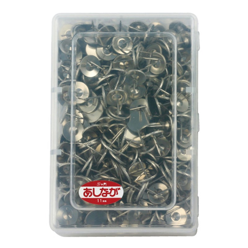 ミツヤ 二重画鋲 足長 ニッケル 500本入 NLN-500 1個（ご注文単位5個）【直送品】