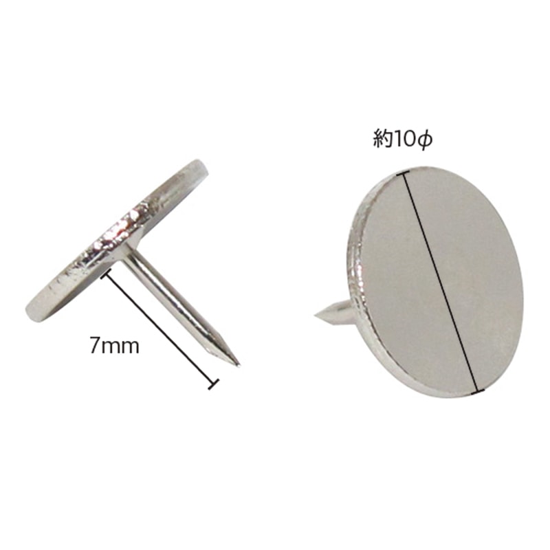 ミツヤ 二重画鋲 ニッケル 500本入 NGN-500 1個(ご注文単位5個)【直送品】