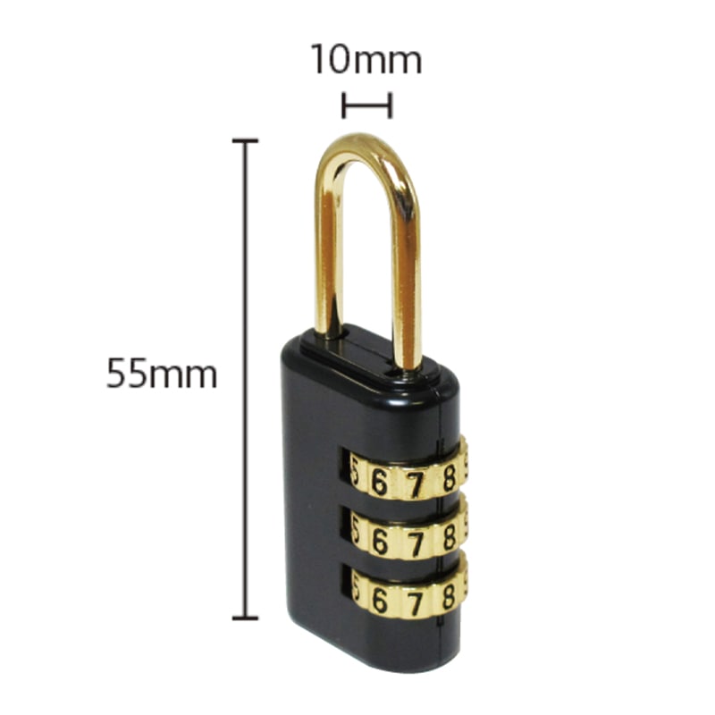 ミツヤ サイバーロック A型 黒 CL-103-BK 1個（ご注文単位5個）【直送品】