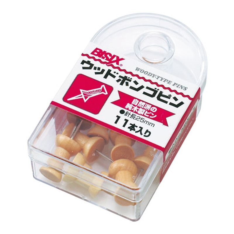 ミツヤ ウッドボンゴピン 11本箱入 BX1-3-WD 1個（ご注文単位5個）【直送品】