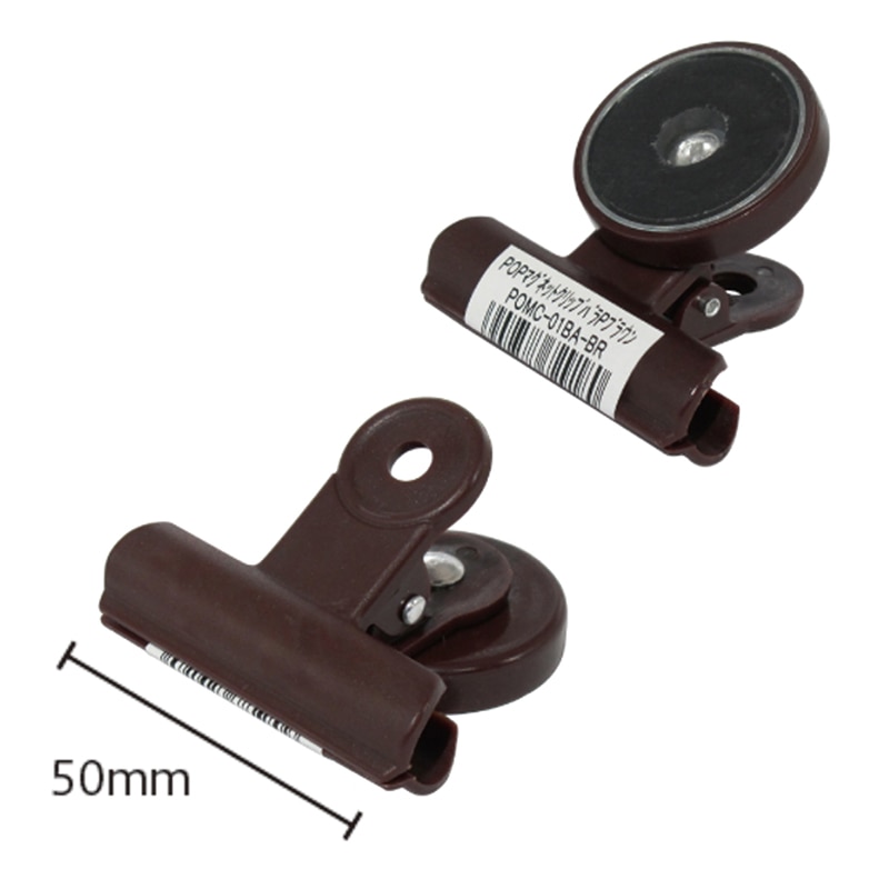 ミツヤ POPマグクリップ バラ Pブラウン POMC-01BA-BR 1個（ご注文単位10個）【直送品】