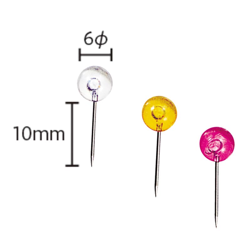 ミツヤ マップピン 6mm フルーツ 45本箱入 BX1-MP6F 1個（ご注文単位5個）【直送品】