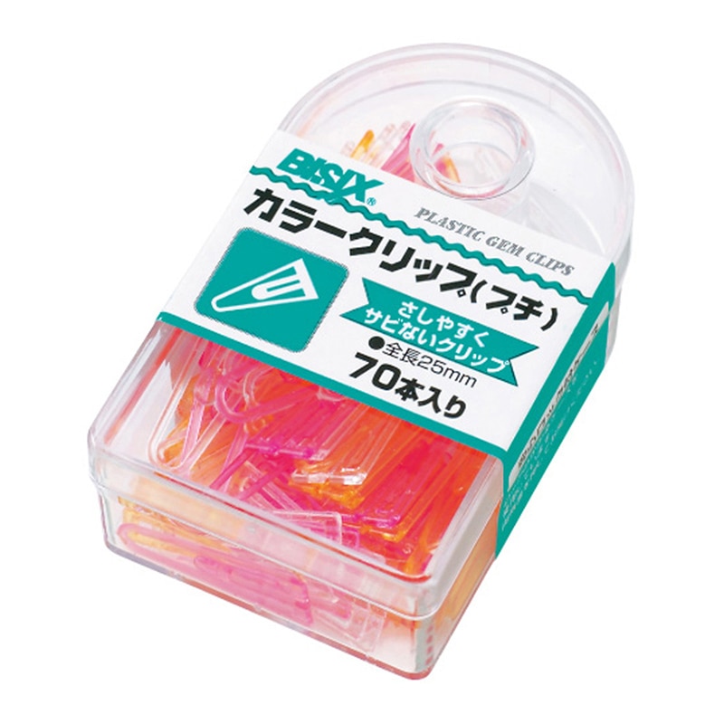 ミツヤ カラークリップ プチ フルーツ 70本箱入 BX1-67-F 1個(ご注文単位5個)【直送品】