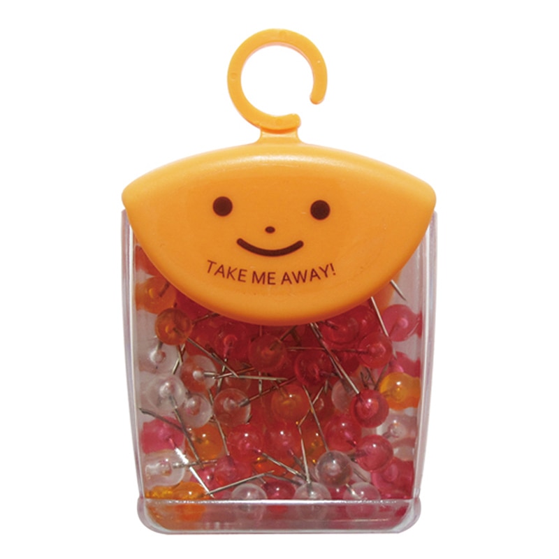 ミツヤ ツレテッテ マップピン 6mm フルーツカラー TM-8-F 1個（ご注文単位5個）【直送品】