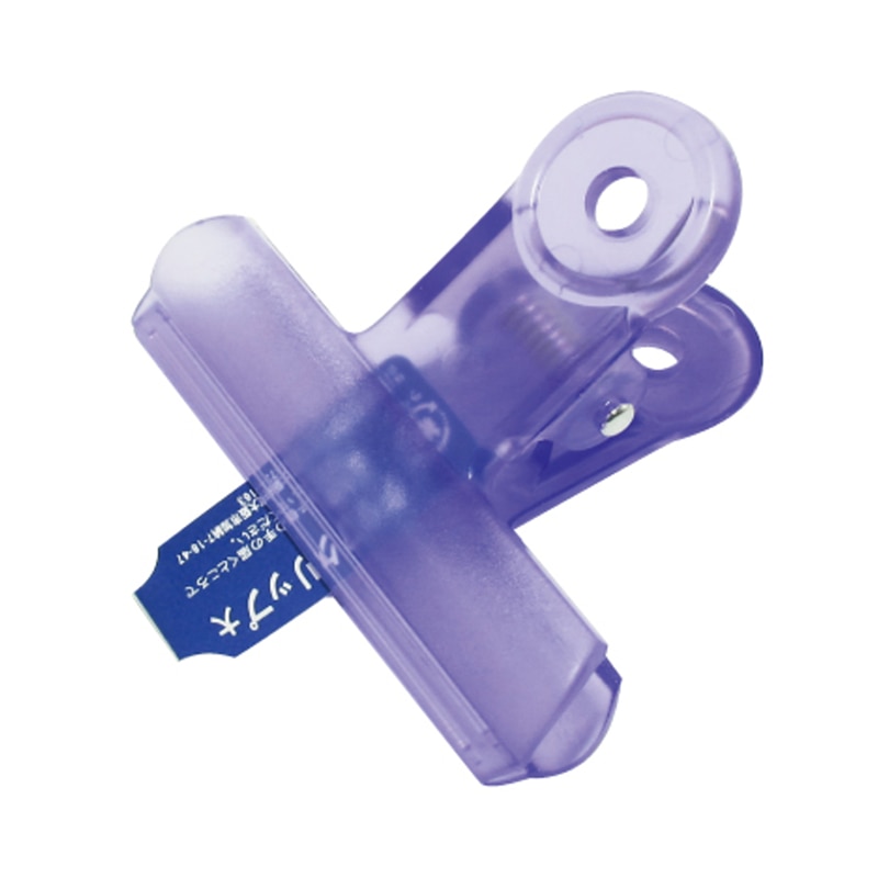 ミツヤ クリアクリップ アクア 大 バラ 紫 PCC00-BA-VO 1個(ご注文単位100個)【直送品】