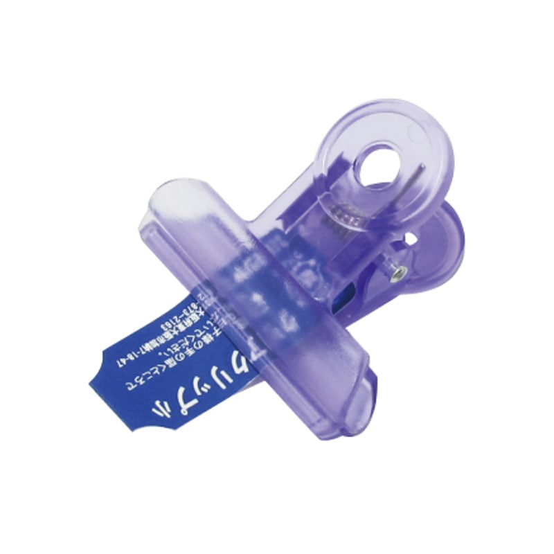 ミツヤ クリアクリップ アクア 小 バラ 紫 PCC02-BA-VO 1個(ご注文単位200個)【直送品】