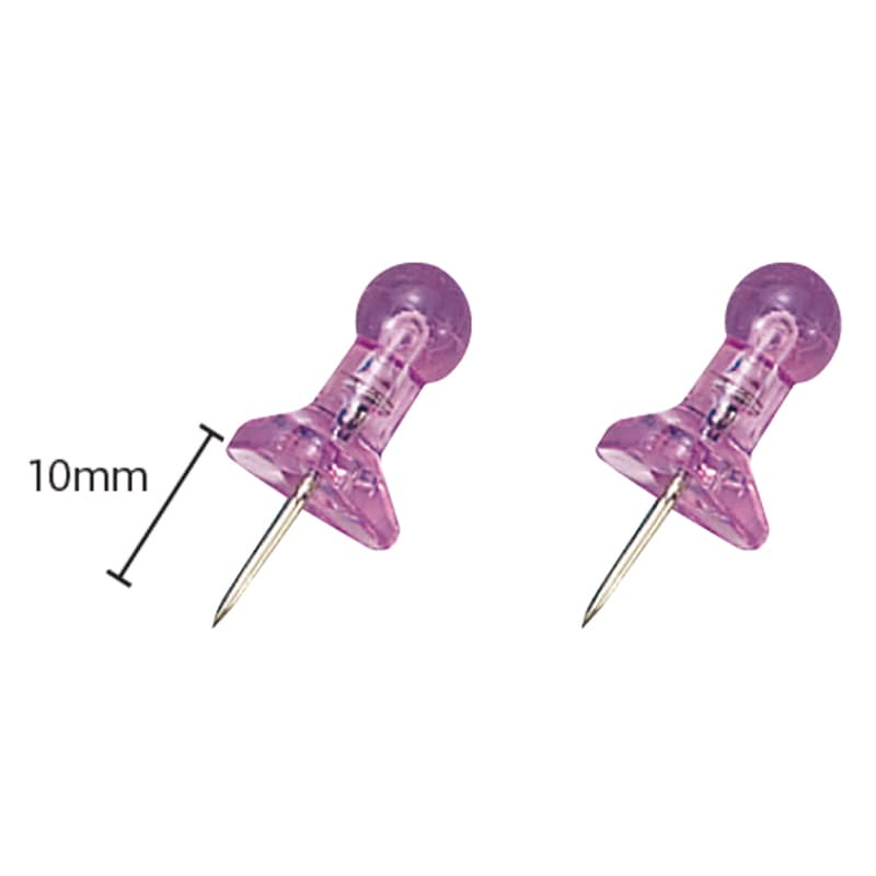 ミツヤ インテリアピン 紫 17本箱入 BX1-5-VO 1個(ご注文単位5個)【直送品】