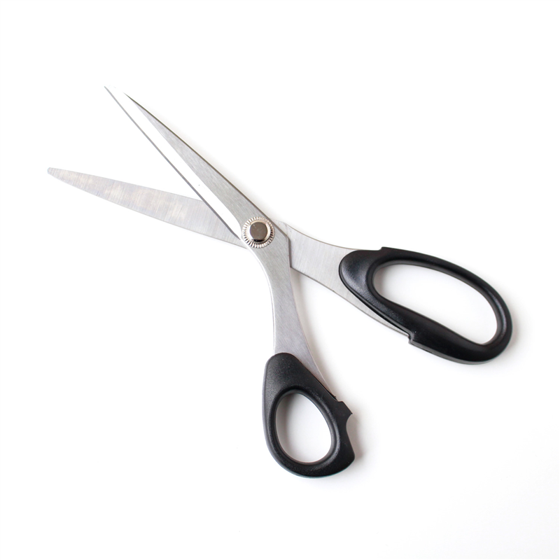 ミササ 左利き用ステンレス裁ちはさみ20cm 黒 キャップ付き 1丁 MIS8199 1個(ご注文単位1個)【直送品】