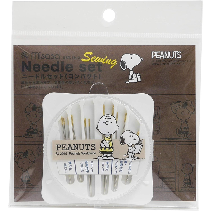 ミササ スヌーピー ニードルセット コンパクト 8587 1個（ご注文単位1個）【直送品】