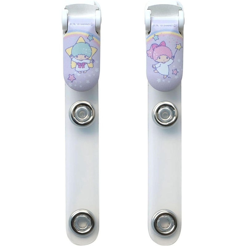 ミササ サンリオキャラクターズ ソーイングノーション バンドクリップボタン キキ&ララ No.1123 パープル 1個（ご注文単位1個）【直送品】