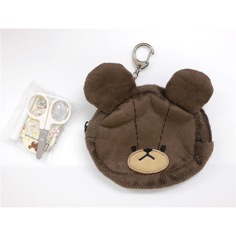 ミササ くまのがっこう ソーイングキット ミニポーチ ジャッキーフェイス No.1723 1個(ご注文単位1個)【直送品】