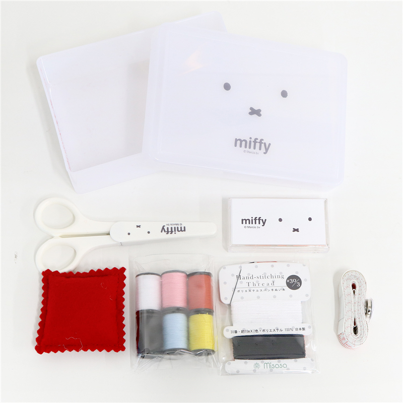 ミササ ミッフィー ソーイングセット スモールタイプ No.19002 ホワイト 1セット(ご注文単位1セット)【直送品】
