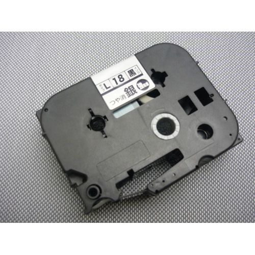 LM-L518BMK ビーポップミニ 強粘着つや消し銀ラベ黒字 1個 (ご注文単位1個)【直送品】