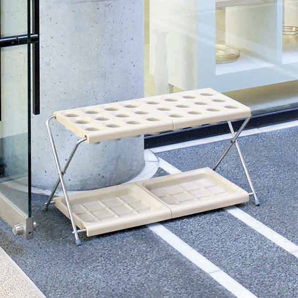 山崎産業 傘立て アンブラー 折りたたみ EX-24 24本立 YA-56L-ID 1台（ご注文単位1台）【直送品】