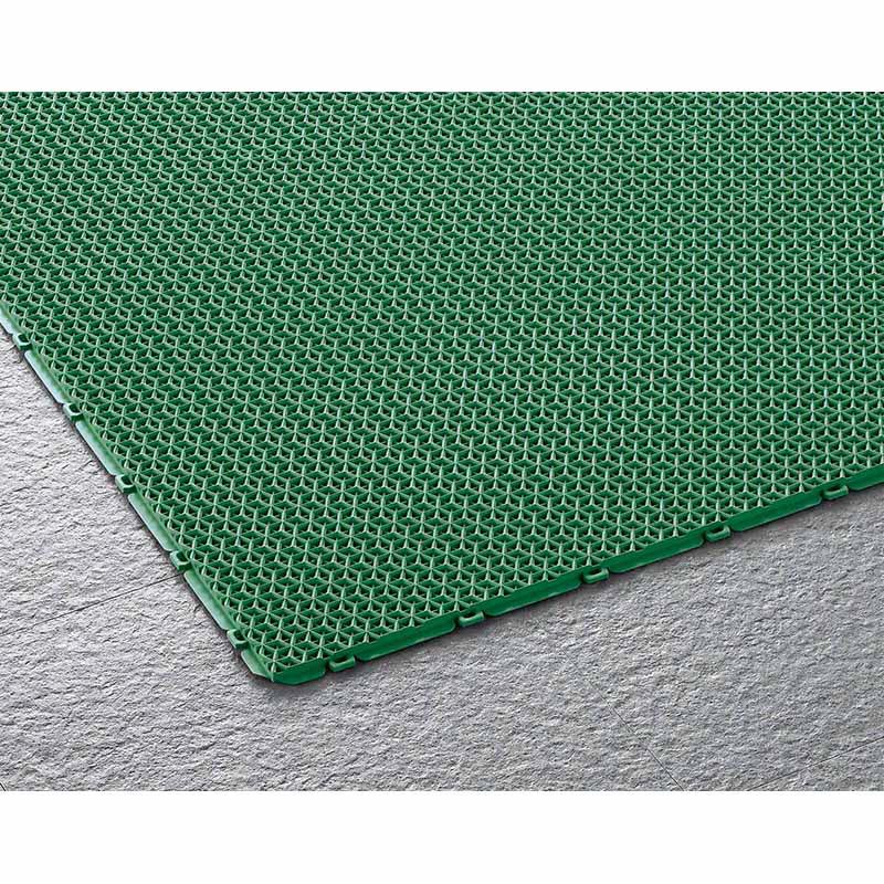 山崎産業 ブイステップマット7 風除室用 本駒 グリーン F-207-HK-G 1枚(ご注文単位1枚)【直送品】