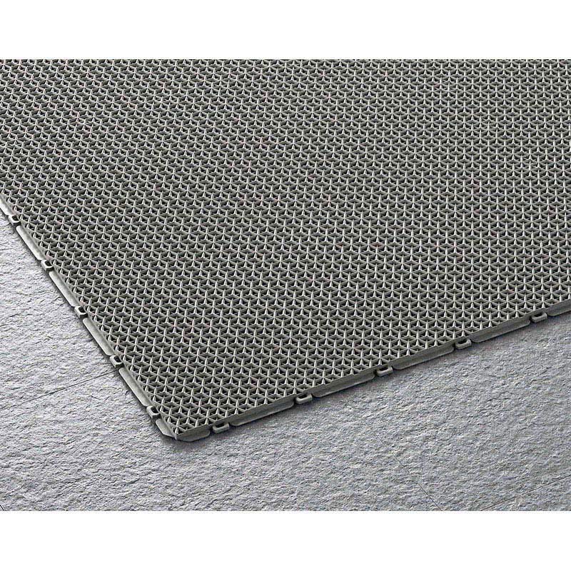 山崎産業 ブイステップマット7 風除室用 本駒 グレー F-207-HK-GR 1枚(ご注文単位1枚)【直送品】
