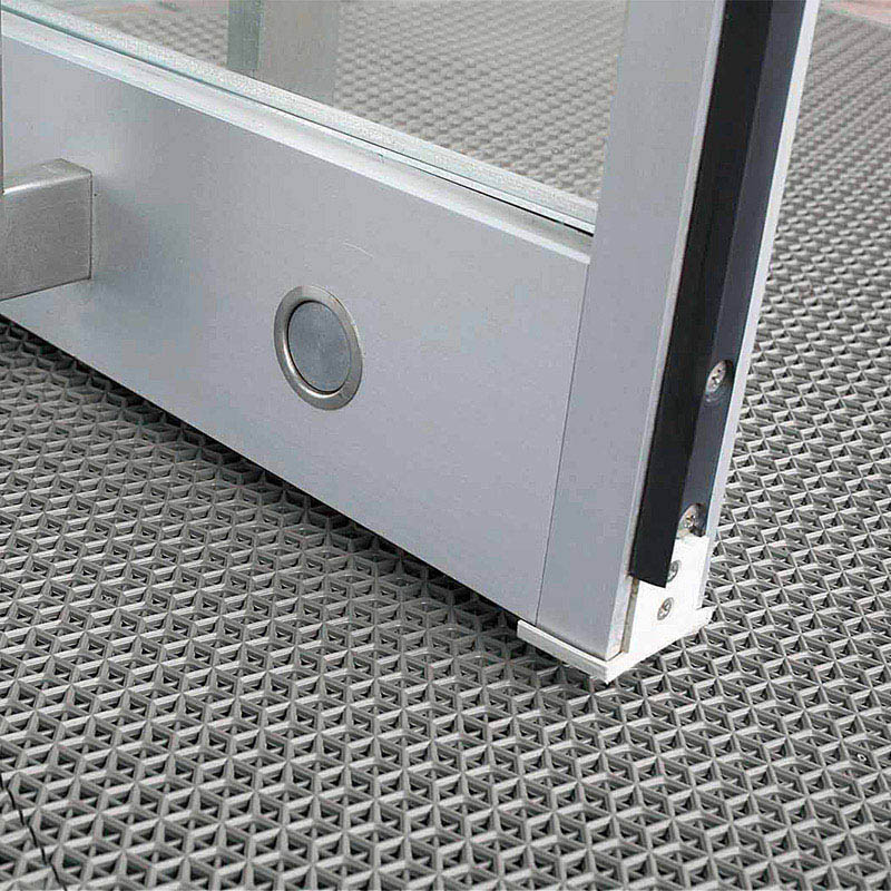 山崎産業 ブイステップマット7 風除室用 本駒 グレー F-207-HK-GR 1枚(ご注文単位1枚)【直送品】