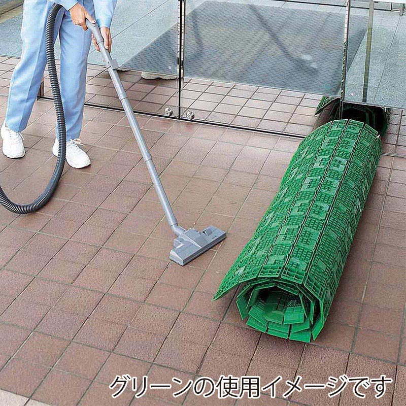 山崎産業 エバック ニューブラシハードマット 屋外用 45 本駒 ブラウン F-208-HK-BR 1枚(ご注文単位1枚)【直送品】