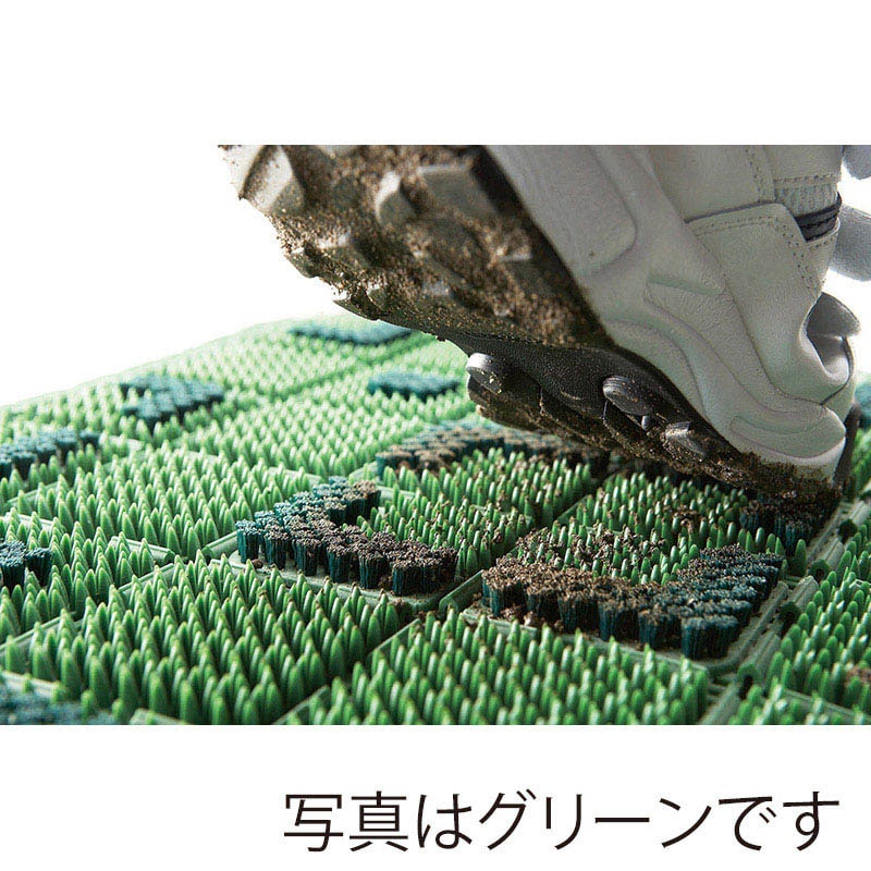 山崎産業 エバック ニューブラシハードマット 屋外用 45 本駒 ブラウン F-208-HK-BR 1枚(ご注文単位1枚)【直送品】