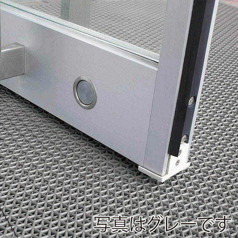 山崎産業 ブイステップマット7 高周波縁付 風除室用 #6 グリーン F-207-6-G 1枚(ご注文単位1枚)【直送品】