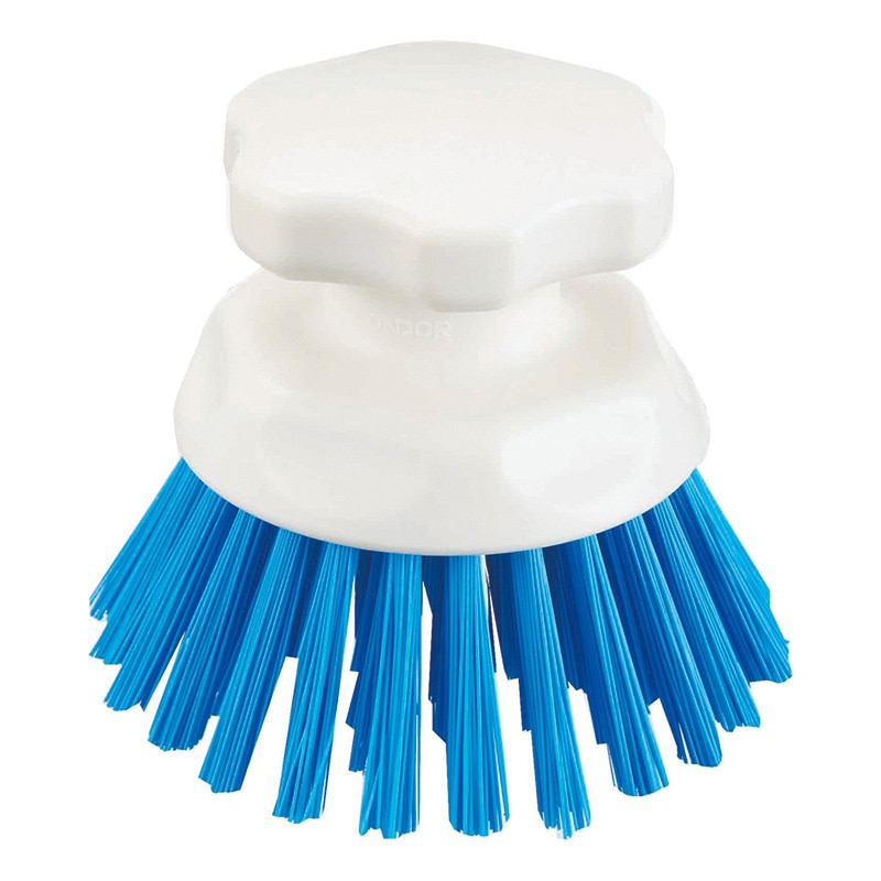 山崎産業 HG ハンドブラシ 丸型 ブルー CL614-000X-MB-BL 1個（ご注文単位1個）【直送品】