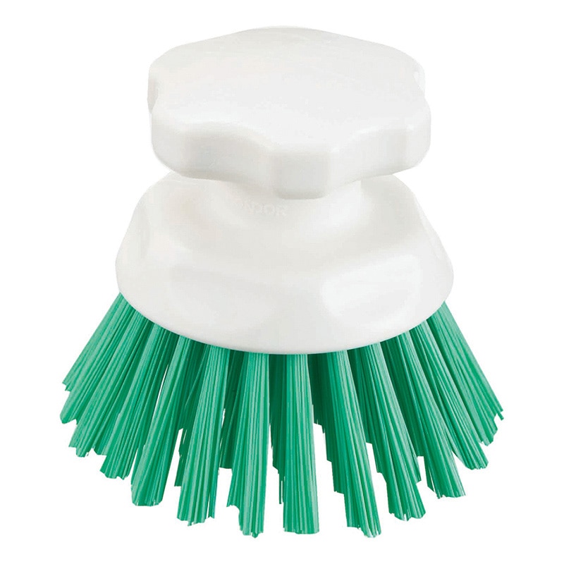 山崎産業 HG ハンドブラシ 丸型 グリーン CL614-000X-MB-G 1個（ご注文単位1個）【直送品】