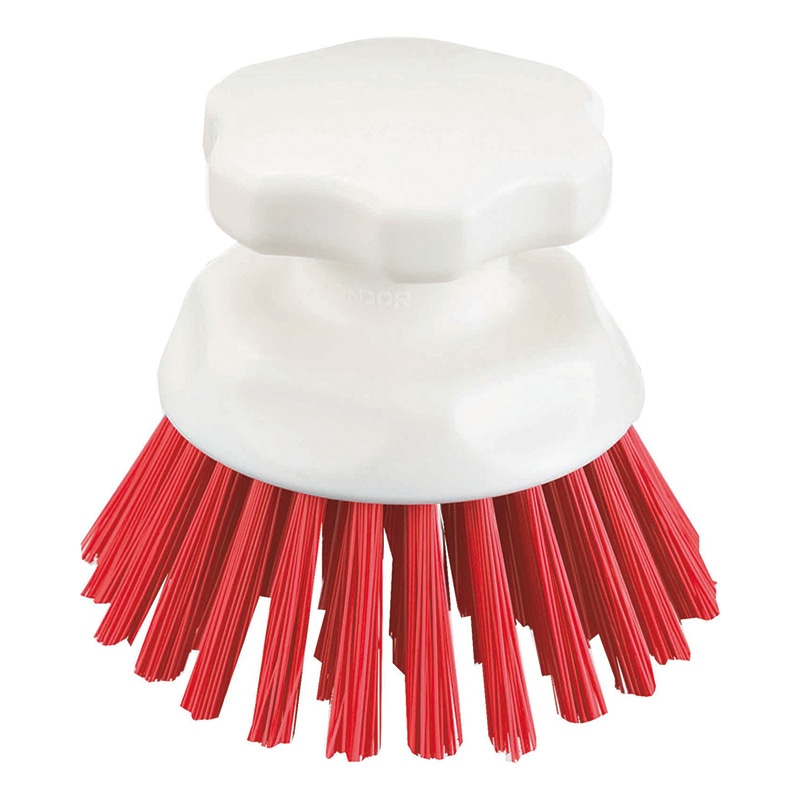 山崎産業 HG ハンドブラシ 丸型 レッド CL614-000X-MB-R 1個（ご注文単位1個）【直送品】