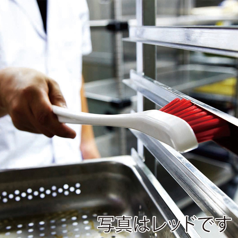 山崎産業 HG スリムブラシ 柄付き グリーン CL615-000U-MB-G 1個(ご注文単位1個)【直送品】