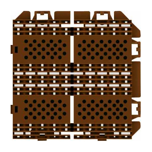 山崎産業 樹脂システムマット ブラシライン 風除室用 150 ダークブラウン F-225-11-DBR 1枚（ご注文単位30枚）【直送品】