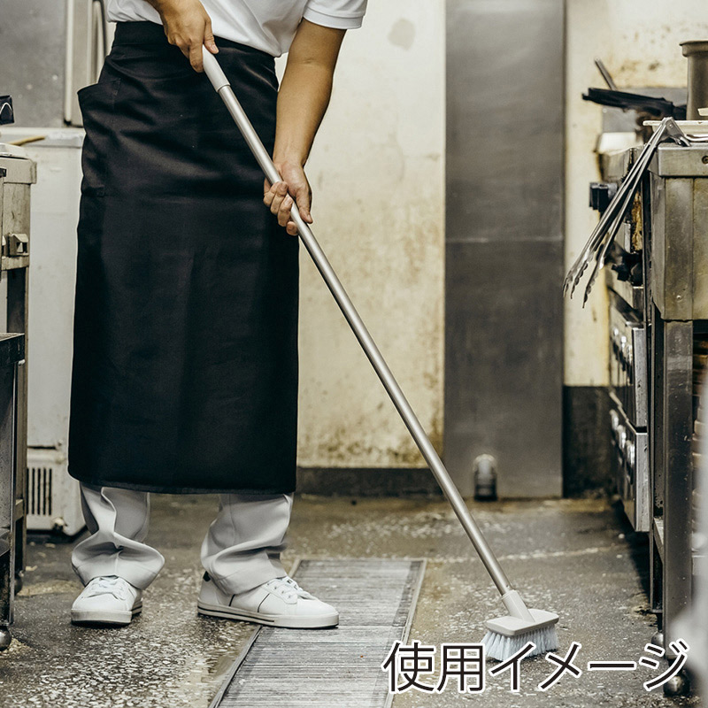 山崎産業 デッキブラシ PET 18 CL714-180U-MB 1本(ご注文単位24本)【直送品】