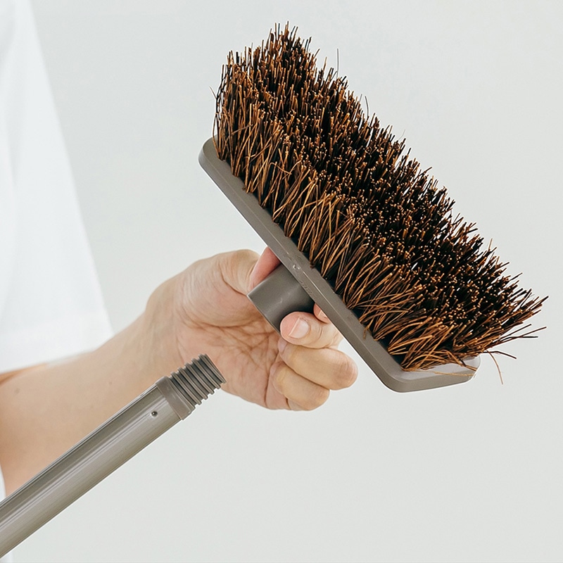 山崎産業 デッキブラシ シダ18 CL715-180U-MB 1本(ご注文単位24本)【直送品】