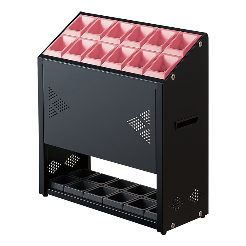 山崎産業 傘立て アンブラーオクト フロントパネル付 P-12 12本立 ピンク YA-96L-ID-P 1台（ご注文単位1台）【直送品】