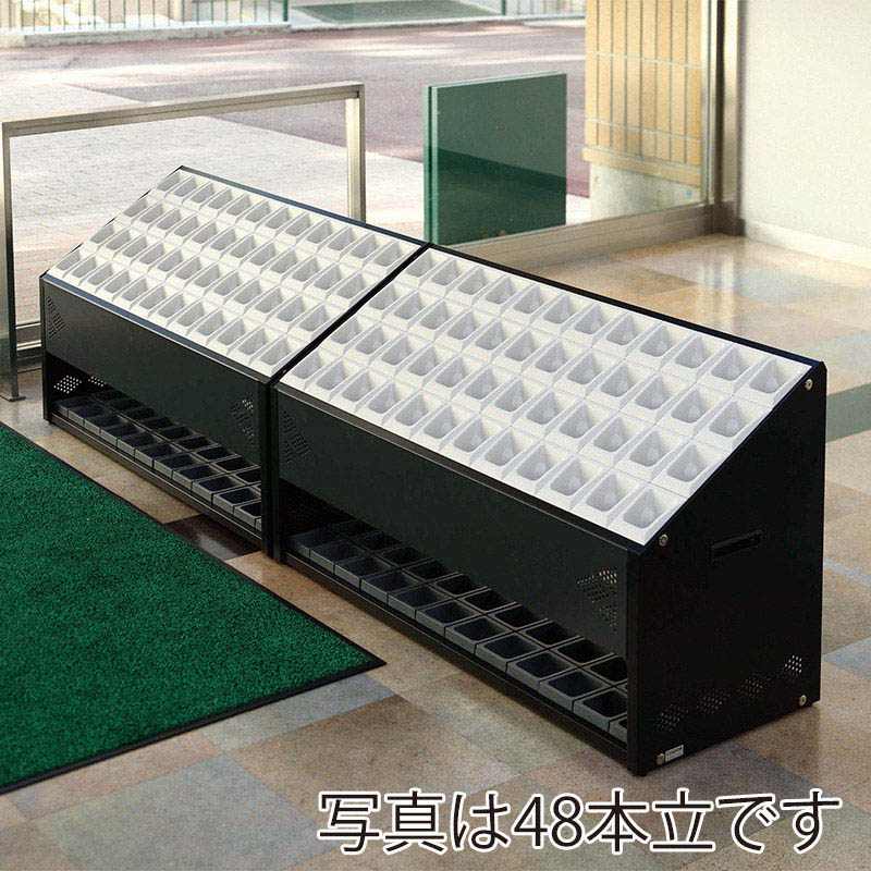 山崎産業 傘立て アンブラーオクト フロントパネル付 P-12 12本立 ライトグレー YA-96L-ID-LGR 1台(ご注文単位1台)【直送品】