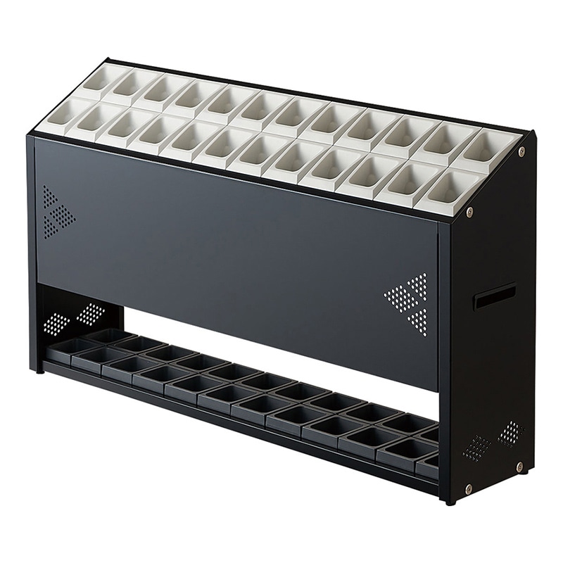 山崎産業 傘立て アンブラーオクト フロントパネル付 P-24 24本立 ライトグレー YA-97L-ID-LGR 1台（ご注文単位1台）【直送品】