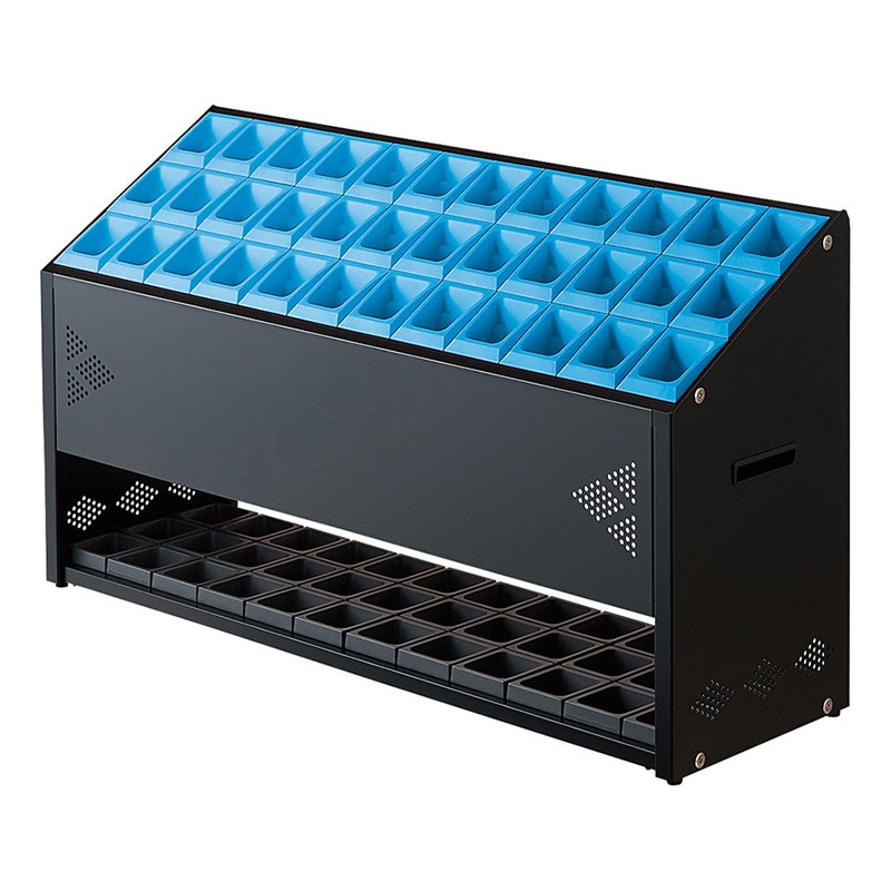 山崎産業 傘立て アンブラーオクト フロントパネル付 P-36 36本立 ブルー YA-98L-ID-BL 1台（ご注文単位1台）【直送品】