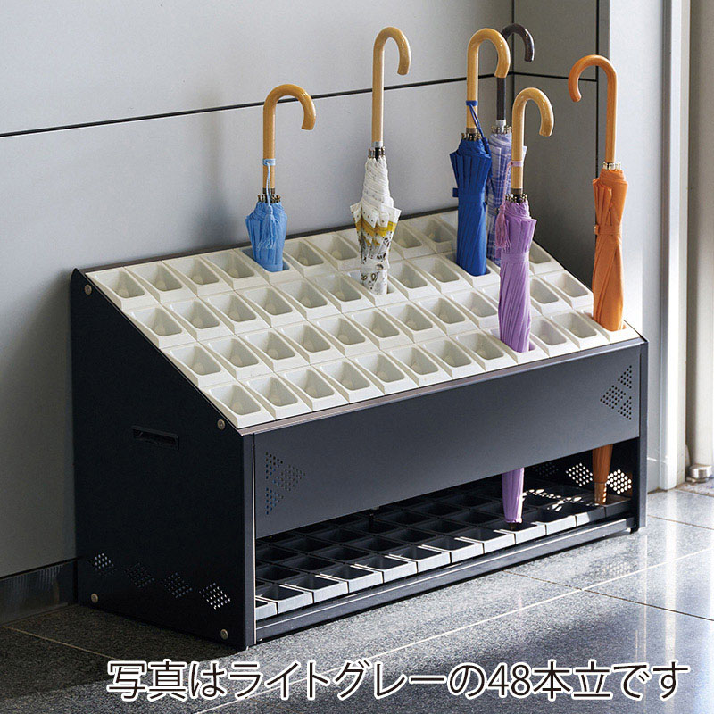 山崎産業 傘立て アンブラーオクト フロントパネル付 P-36 36本立 ブルー YA-98L-ID-BL 1台(ご注文単位1台)【直送品】