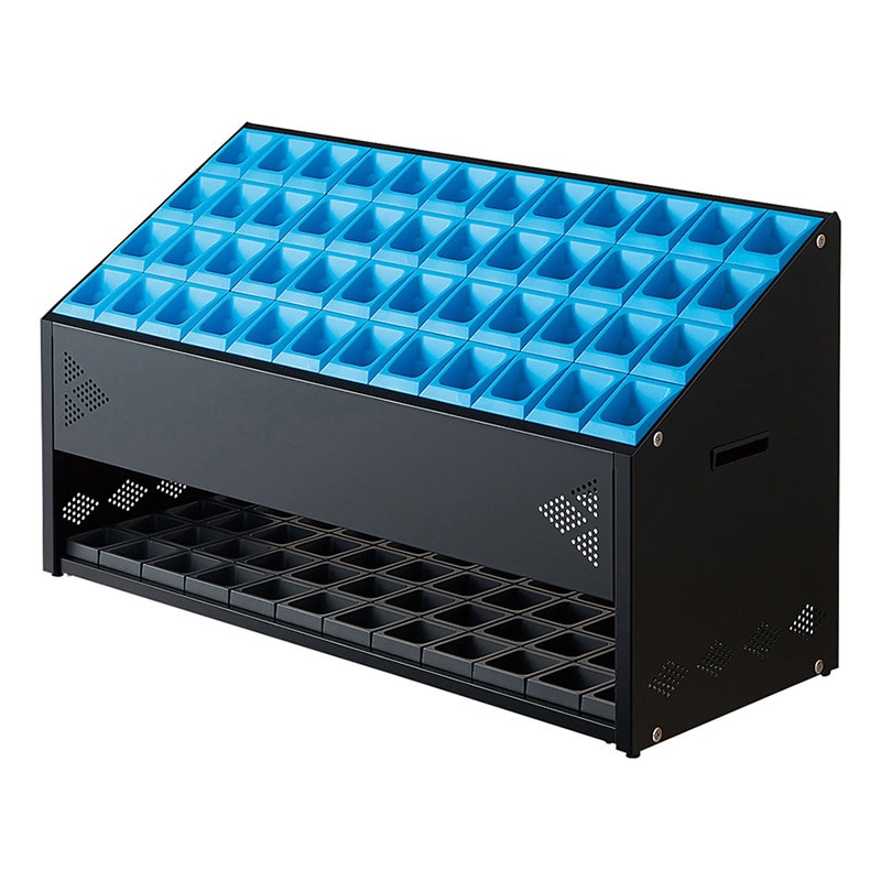 山崎産業 傘立て アンブラーオクト フロントパネル付 P-48 48本立 ブルー YA-99L-ID-BL 1台（ご注文単位1台）【直送品】